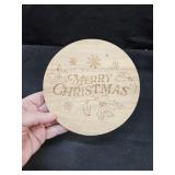 Wood Cake Stand / Riser Merry Christmas