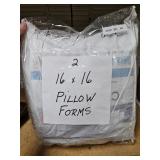 2 PK 16x16 Pillow Forms