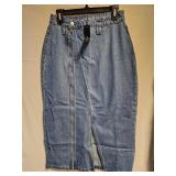 Long Denim Skirt SZ Small