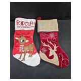 Rudolph & Buck Christmas Stockings