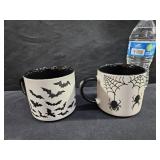 Spooky Bat & Spider Mugs