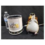 Cat Theme Candle Warmer & Bank