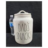 Rae Dunn  Dads Snacks Canister