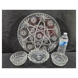 Glass Plate & Bowls