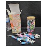 Easter Glass & Bunny Pens