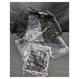 4 Black Sparkle Swimg Rings