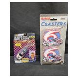Mark Martin Coasters & Keychain