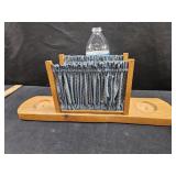 Blue Napkin S&P Shaker Holder
