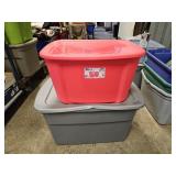 Storage Totes Pink & Grey