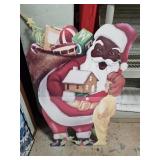 QVC Overstock 36 Inch Self Standing Santa BLK