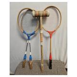 Old Tennis Rackets & Club