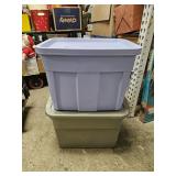 2 Storage TotesPurp & Grey