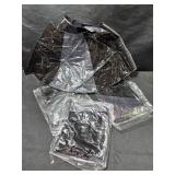 4 Black Sparkle Swimg Rings