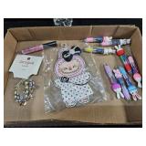 Bracelets, Lip Gloss & Bunny Pens