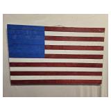Wood Slat Flag Porch Decor