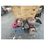 Assorted Gas Cans
