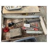 Cart with Grease Guns, Oil Cans