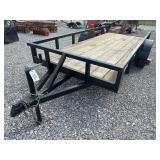 5ft x 12ft Single axle trailer, 2 inch ball, jack