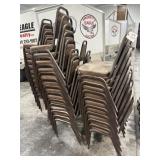 48 Brown Metal Chairs