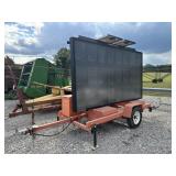 K&K Systems Message Board Sign, Solar Powered