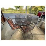 Wrought Iron Patio Table & Chairs