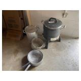 Fryer, Strainers, Pots