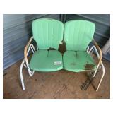 Vintage Metal Outdoor Glider