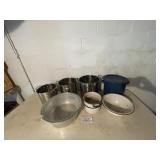 Stock Pots, Enamel Ware, Dishpan