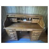 Roll Top Desk and Chair