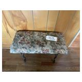 Padded Iron Bench, Stacking Tables