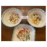 Spongeware Edged Bowls