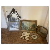 Vintage Photos & Mirror