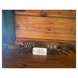 Vintage Cast Iron Horse and Cart