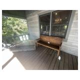 Swing, Bench, Plant Stand