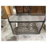 Fireplace screen & metal decor