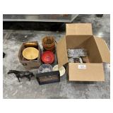 Lamp, Bowls, Horse Statue, Platter