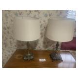 Pair of Brass Lamps