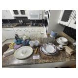 Asst. Platters, Glasses & more