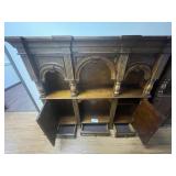 2 Piece Wooden Credenza