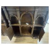 2 Piece Wooden Credenza