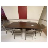 Folding Table & Chairs