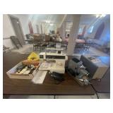 Vintage Sewing Machine & Projector