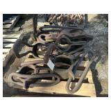 PALLET OF OIL WELL CASING ELEVATORS