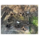 PALLET OF VARIOUS OIL WELL ELEVATORS 2", 3", 5"