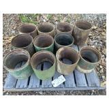 11 USED 7" 8 RD COLLARS