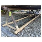 SET OF 4" PIPE RACKS, 20ï¿½ LONG 3ï¿½ HIGH