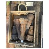 BOX OF USED HAMMER BITS