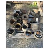 PALLET OF MISC. COLLARS, WELL HEADS AND PIECES