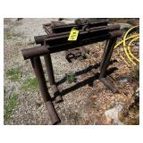 2 - 39" TALL METAL ROLL OFF STANDS