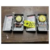 2 INTERMATIC TIME CONTROL CLOCKS